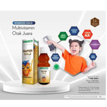 Multivitamin Anak Mengandung AA Tinggi STARKIDZ GOLD Unihealth Sirup