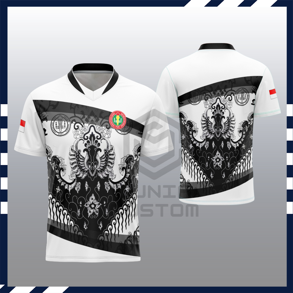 Jual Kaos Baju Pria PGRI Batik |  Kaos Baju Jersey Pria PGRI Fullprint | Jersey PGRI | Baju Batik Pr