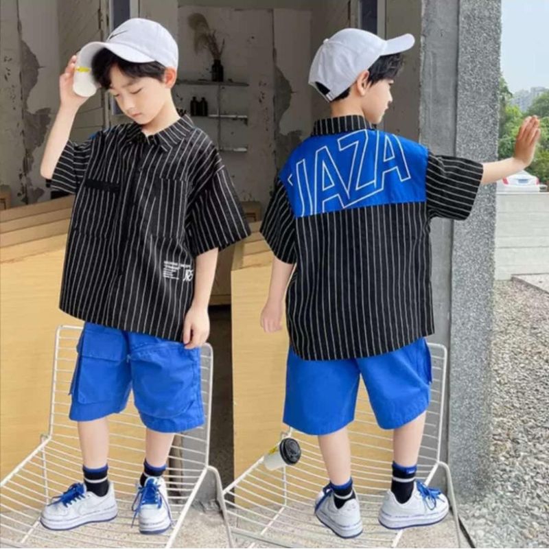 NEW ARRIVAL SET KEMEJA KOREA SUPREME SIZE 120/130