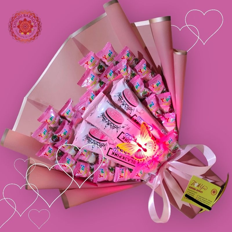 

Buket Snack Yupi Oreo Blackpink Murah Wisuda Kado