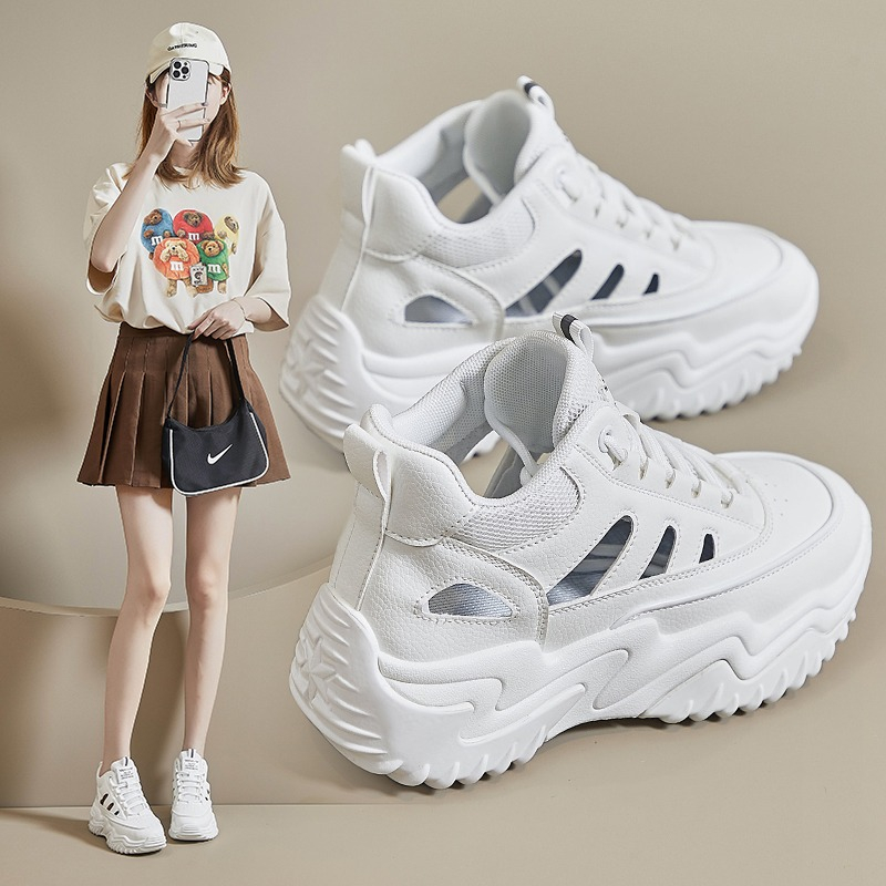 Sepatu Wanita Sneakers Import Fashion Korea Tinggi