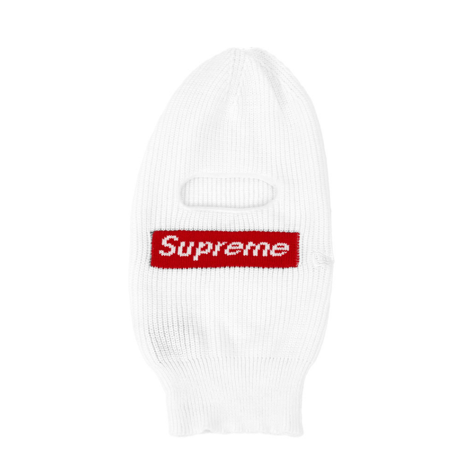 Supreme New Era Box Logo Balaclava White FW22