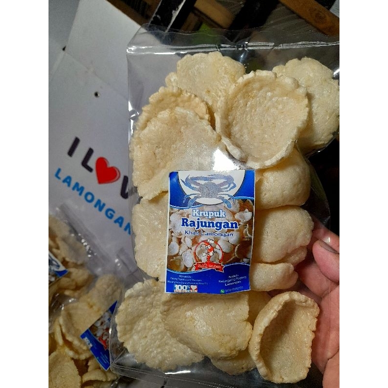 

krupuk lemi Rajungan (matang) Khas Lamongan