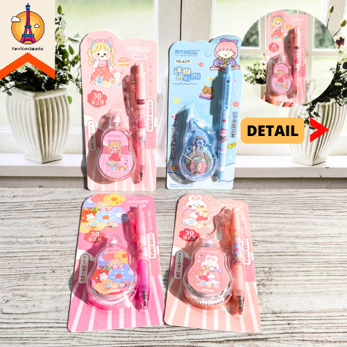 

Correction Tape 2 in 1 Motif Rabbit Girl XDM-6221 Panjang Tipex 30m dan Pen Dengan 4 Varian Warna Correction Roll Stationery Alat Tulis Kantor Sekolah Ready Grosir Kado Ulang Tahun