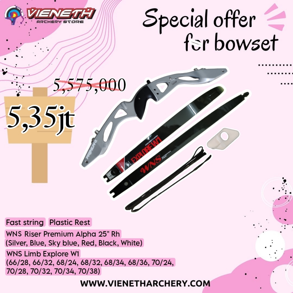 BOW SET RECURVE WNS EXPLORE 1 BUSUR PANAH ILF