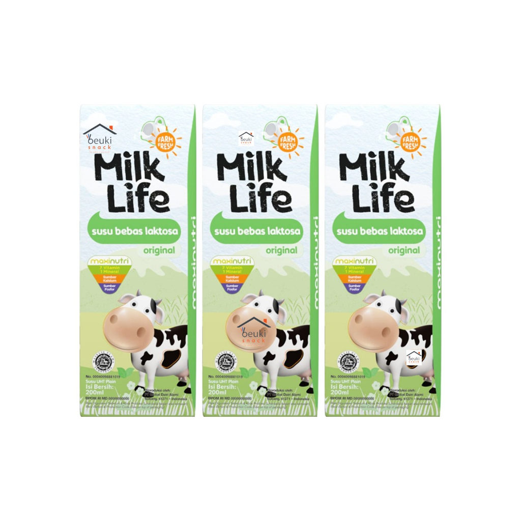 

3PCS Milk Life UHT Susu Segar Bebas Laktosa
