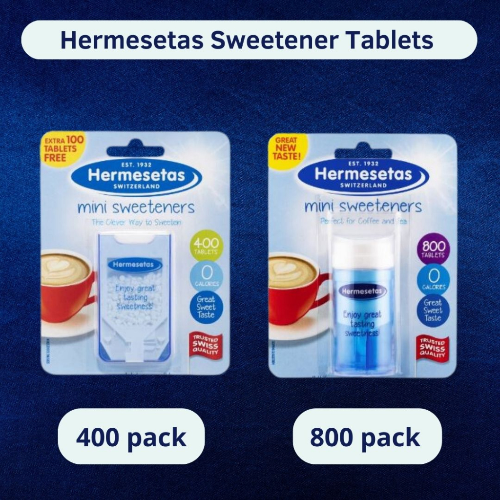

Hermesetas Sweetener Tablets 400 pack 800 pack | Pemanis Rendah Kalori Cocok untuk Diet & Diabetes
