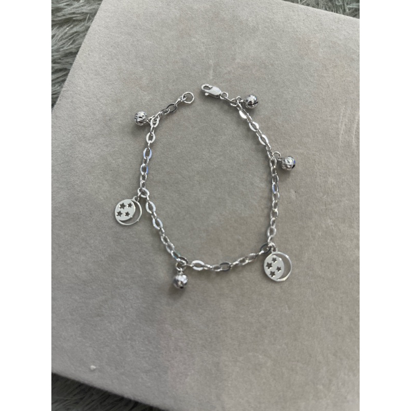 gelang emas putih kadar 750 model fancy hadiah ultah