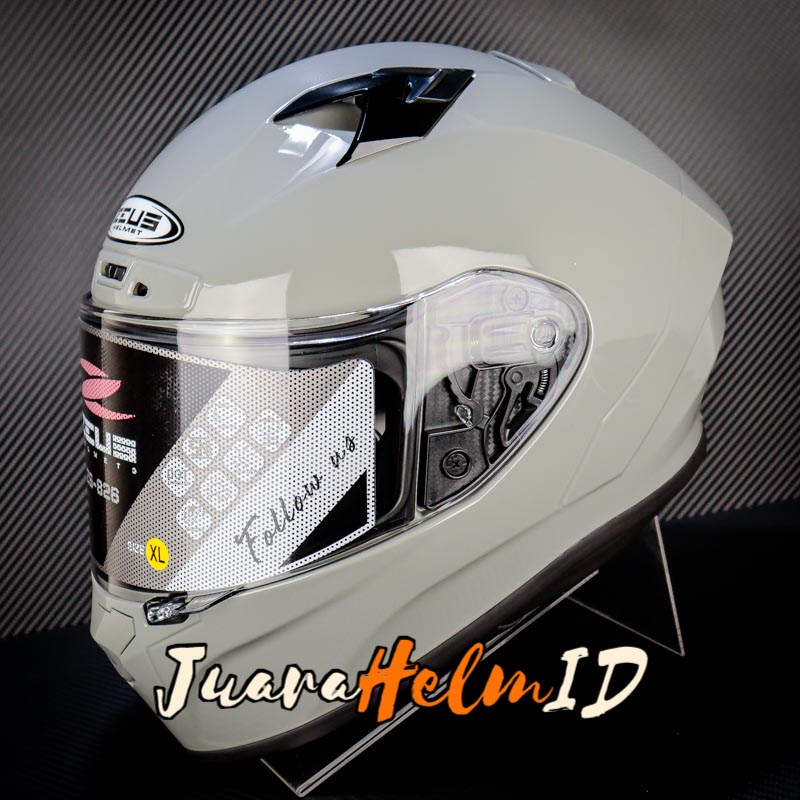 ZEUS HELM ZS826 SOLID /  AUDI GREY / ZS 826 - ZEUS 826 FLAT VISOR