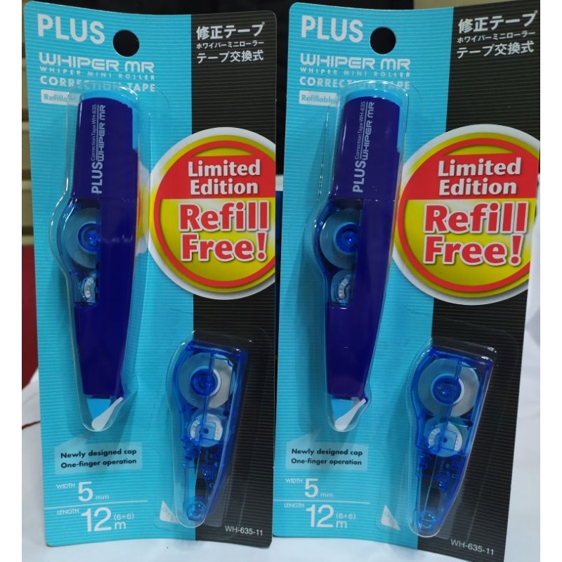 

Correction tape Whiper MR Plus+ refill / tippex kertas merk Plus