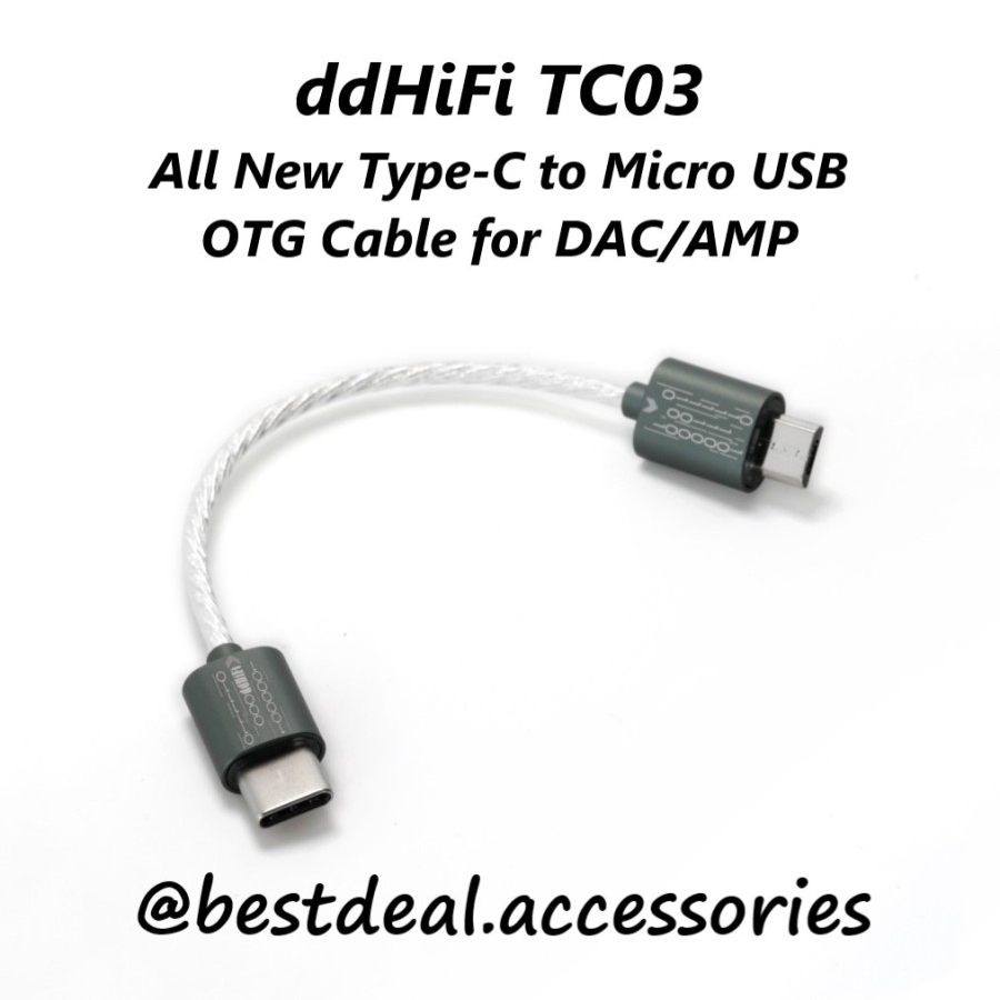 ddHiFi TC03 All New Type-C to Micro USB OTG Cable for DAC/AMP dd Hifi