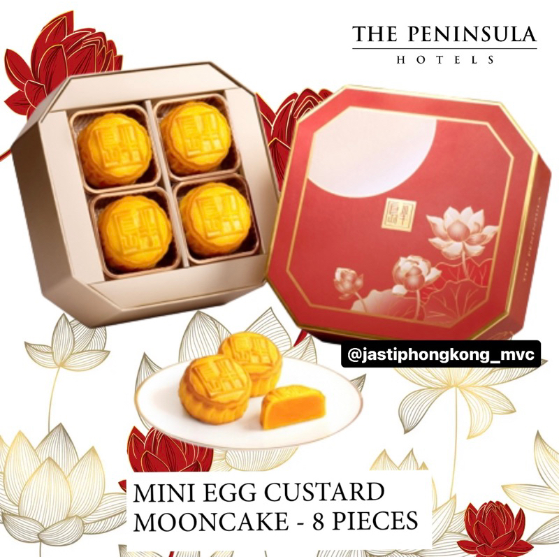 PENINSULA HONGKONG MOONCAKE MINI EGG CUSTARD | Jastip Mooncake Hongkong | Peninsula Kue Bulan | Moon