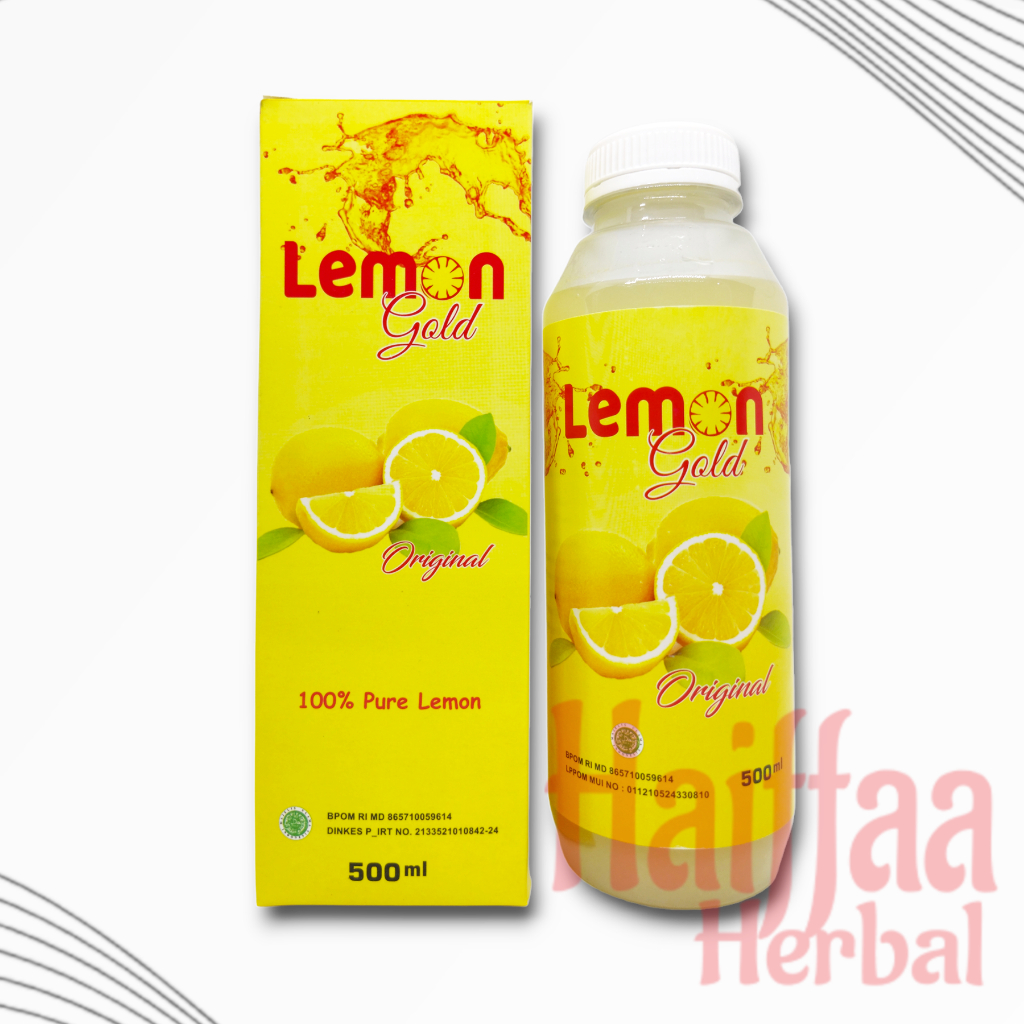 

Sari Lemon Gold Juice Lemon Murni Alami Tanpa Campuran 500ml Asli Original