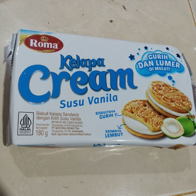

BISKUIT KELAPA COKELAT DAN CREAM 180 GRAM