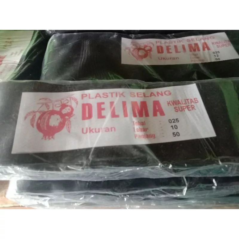 Selang plastik 2" delima 50M hitam 0,25 50M