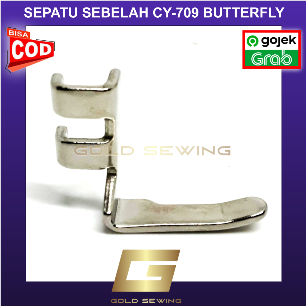 CY-709 Sepatu Sebelah Butterfly Resleting Lurus Mesin Jahit Hitam / Klasik / Tradisional - GOLD