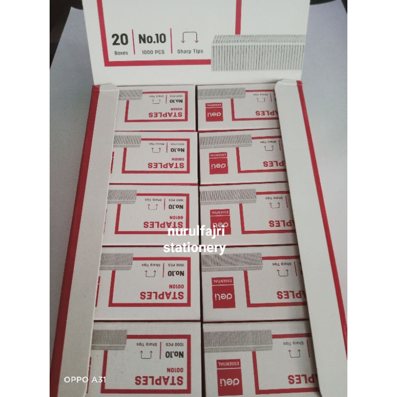 

Isi Staples no 10 Deli 1 box