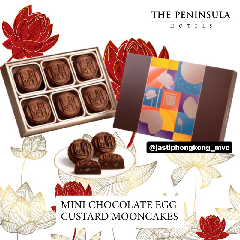 

PENINSULA MOONCAKE MINI CHOCOLATE EGG CUSTARD | PENINSULA MOONCAKE | JASTIP HONGKONG