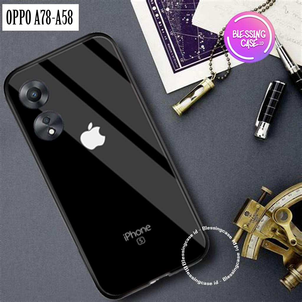 [BSC-03] Softcase Glass kaca OPPO A58 5G A78 5G - [Kamera Protect] OPPO A58 5G A78 5G  - pelindung h