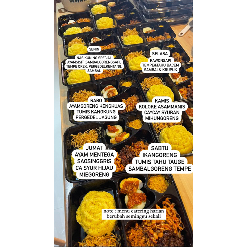 

catering harian @60k area denpasar renon.