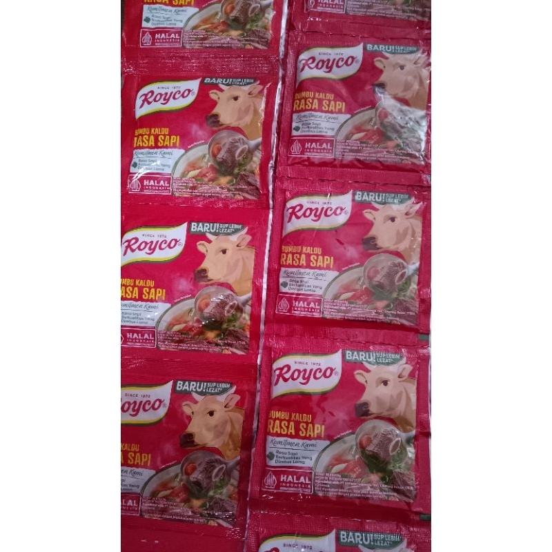 

Royco rasa sapi 1 renceng (12 sachet)