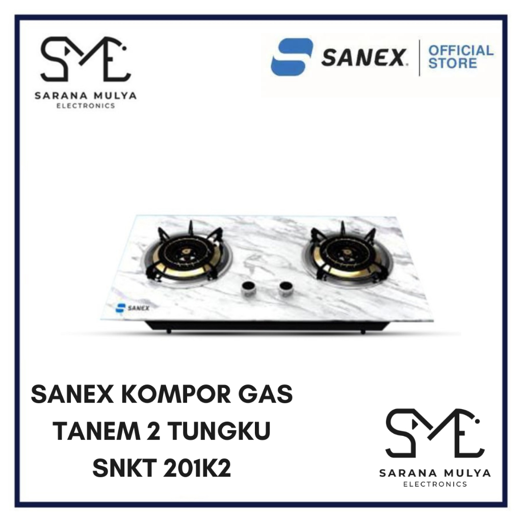 KOMPOR GAS TANAM 2 TUNGKU SANEX SNKT 201K2 - KOMPOR GAS TANAM 2 TUNGKU