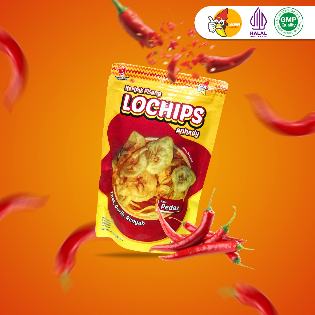 

KERIPIK PISANG GURIH I Paket Distributor Lochips Anhady 200 Pcs (Mix rasa)