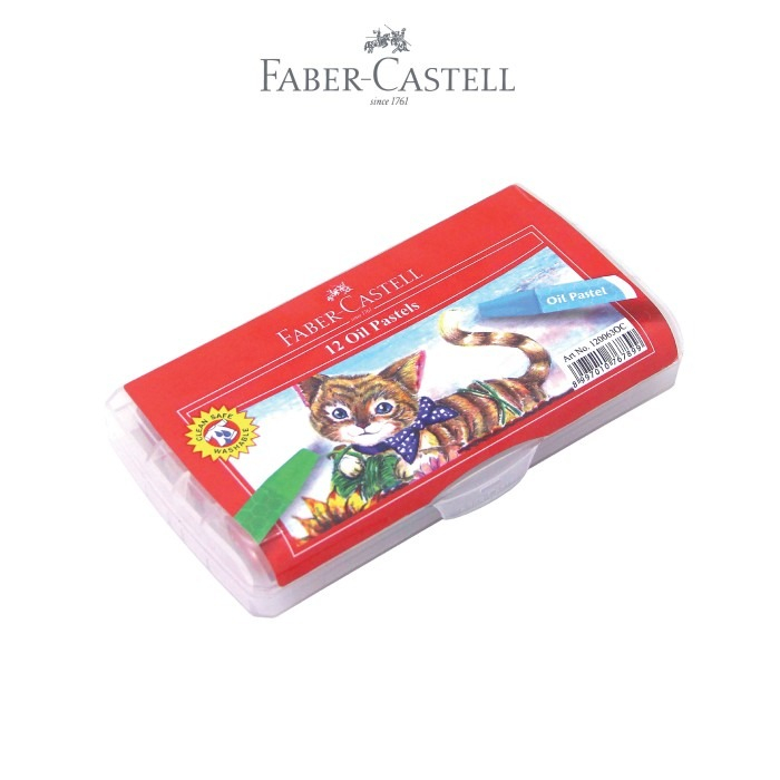 Faber-Castell Krayon Minyak Hexagonal Oil Pastel Krayon set 12, 18, 24 - Gambar 4