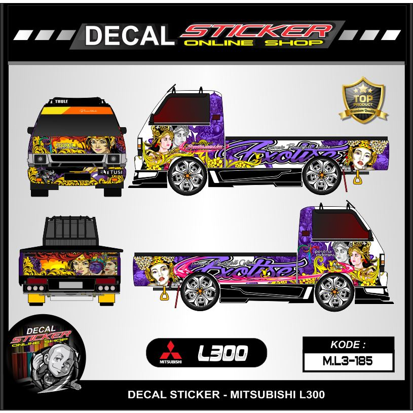 STIKER PICK UP DECAL STIKER MOBIL L300 / STIKER PICK UP / STIKER MOBIL