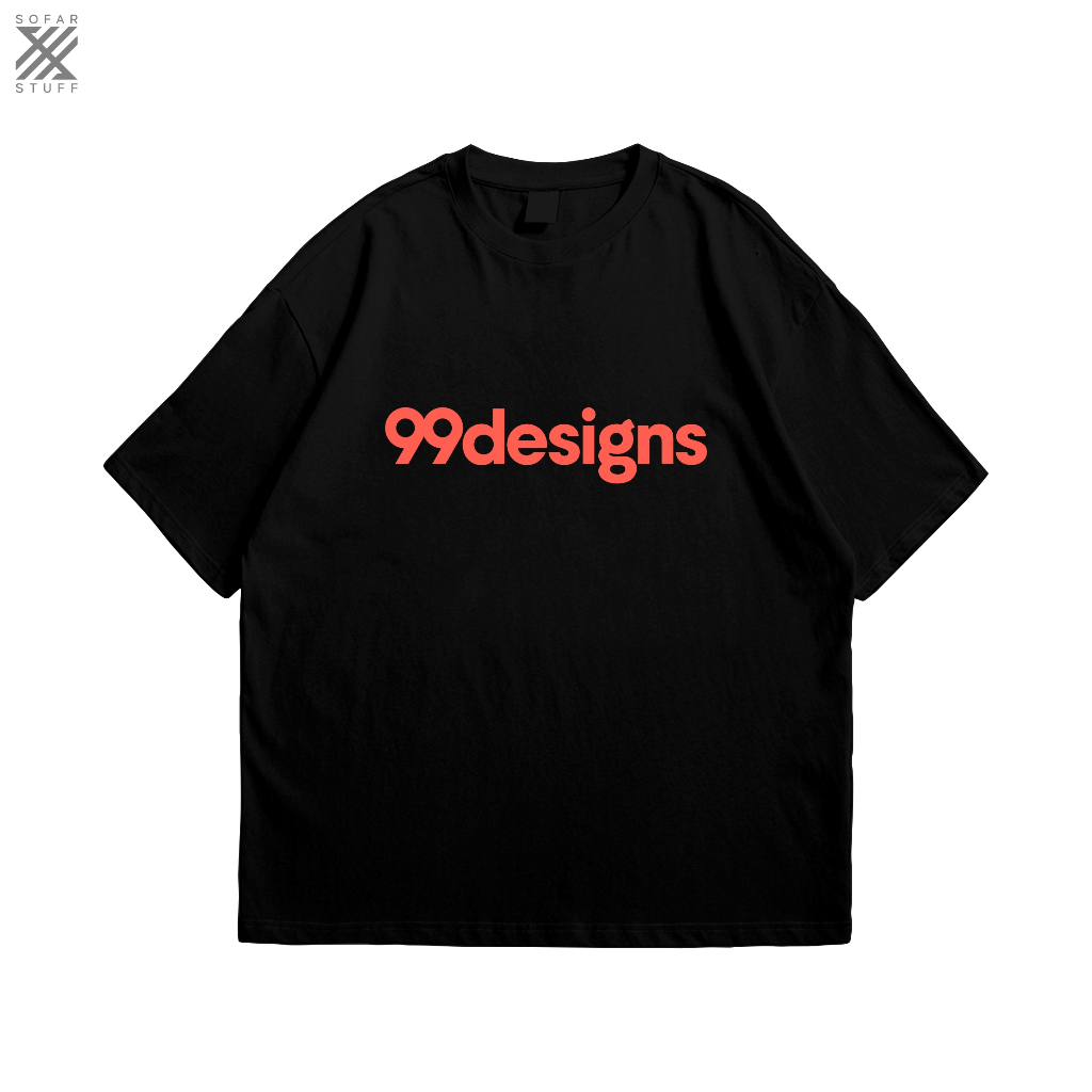Kaos T-Shirt 99DESIGNS LOGO - BAJU KAOS Pria &amp; Wanita Orange