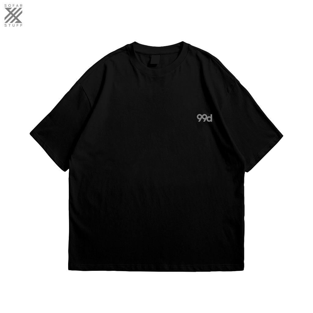 Kaos T-Shirt 99DESIGNS LOGO - BAJU Pria &amp; Wanita HITAM PUTIH