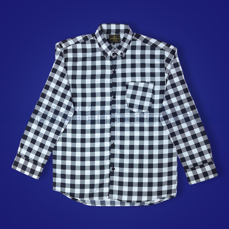 Baju Hem Atasan Kemeja Motif Flanel Distro Impor Remaja Pria Terbaru Full Printing Style Kotak Besar