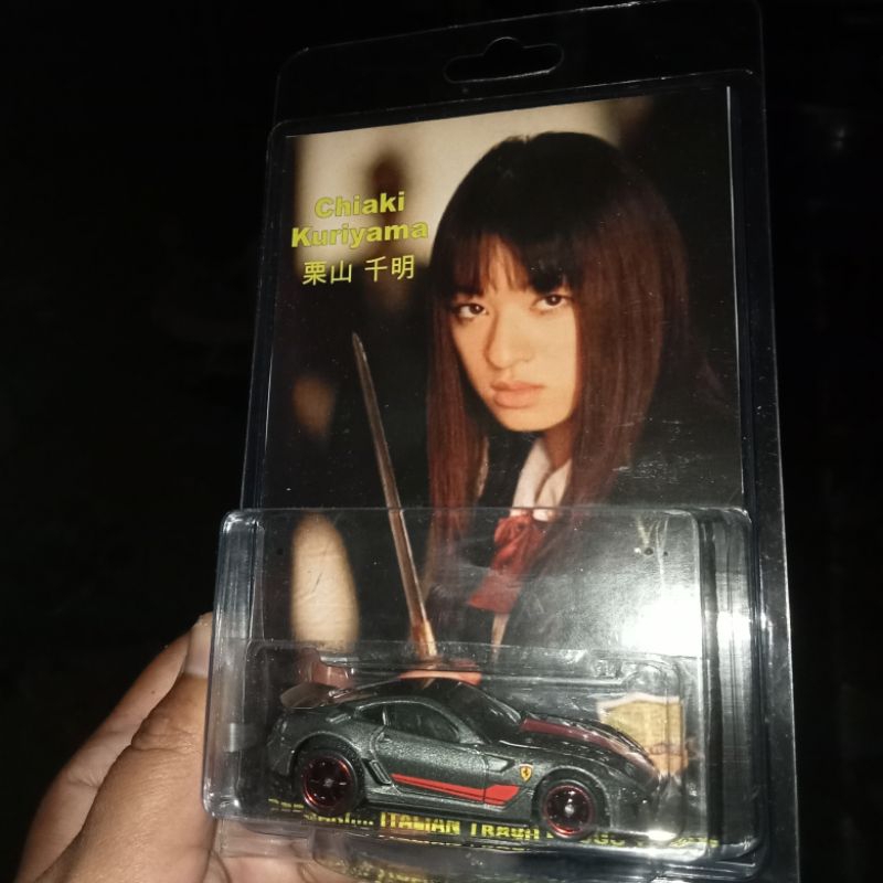 Custom Card Chiaki Kuriyama As Gogo Yubari Kill Bill Legacy Diecast Ferrari 599XX Ths Sth RarevHw Ho