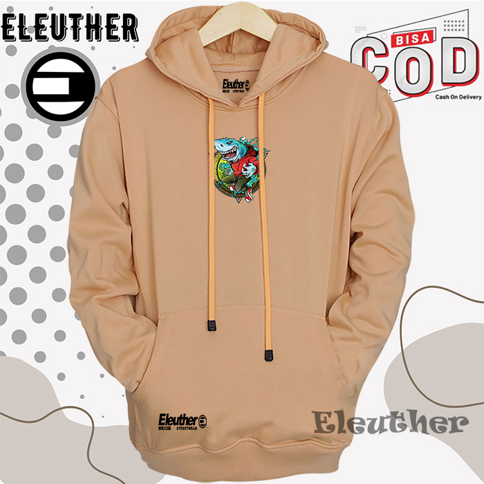 COD Switer Pria Switer Cowok Eleuther Logo Hiu Cosku Hoodie Oversize Pria Distro Sweater Jumbo XXL C