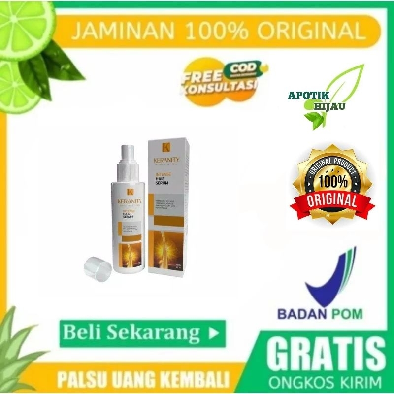 Keranity Hair Serum Asli 100% Penumbuh Rambut Alami Dan Mencegah Kebotakan Dan Perawatan Rambut Seha
