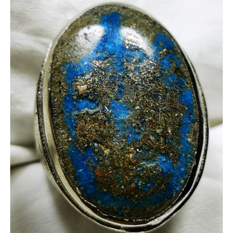 Batu natural pirus Persia urat emas