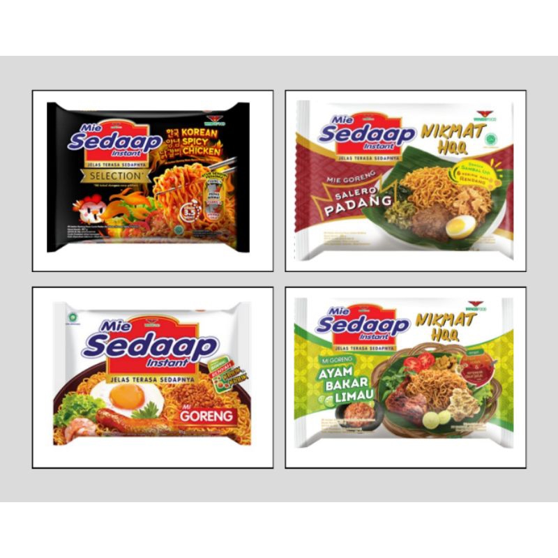 

Mie Sedapp Goreng(semua varian rasa)