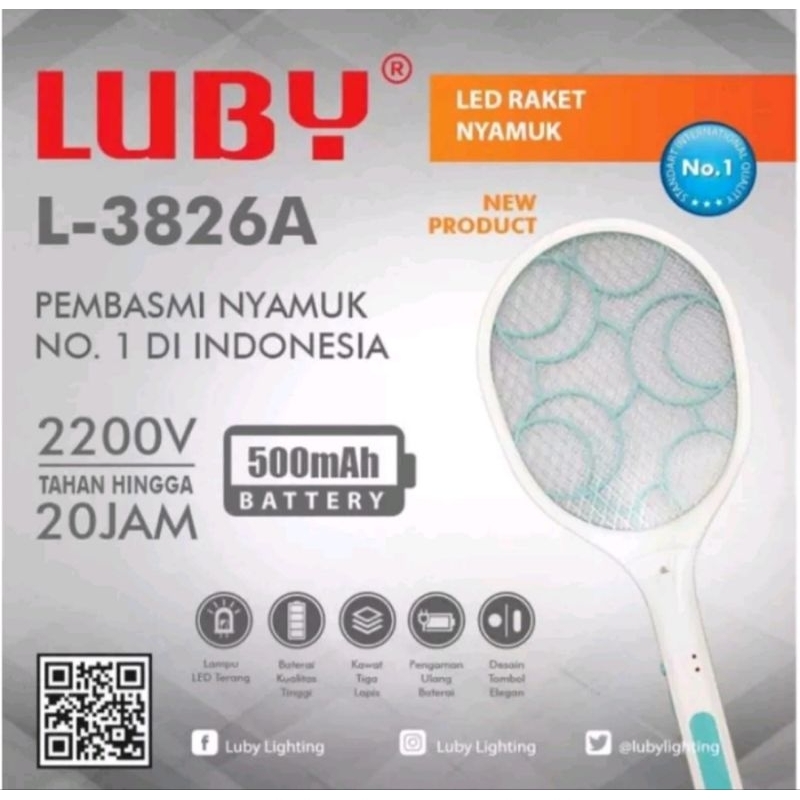 Raket Nyamuk Luby / Arashi /Mitsui