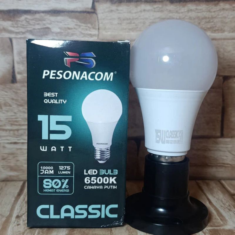 lampu led bolam  Bulb Pesonacom 15watt SNI