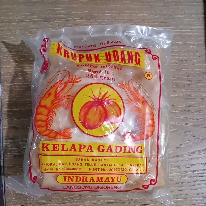 

Krupuk Udang kelapa gading 250 Gram