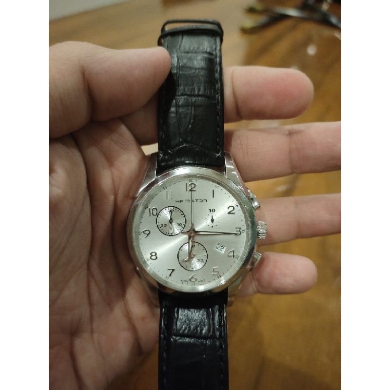 Jam Tangan Original Hamilton Jazzmaster Thinline Chrono Quartz Men's Watch