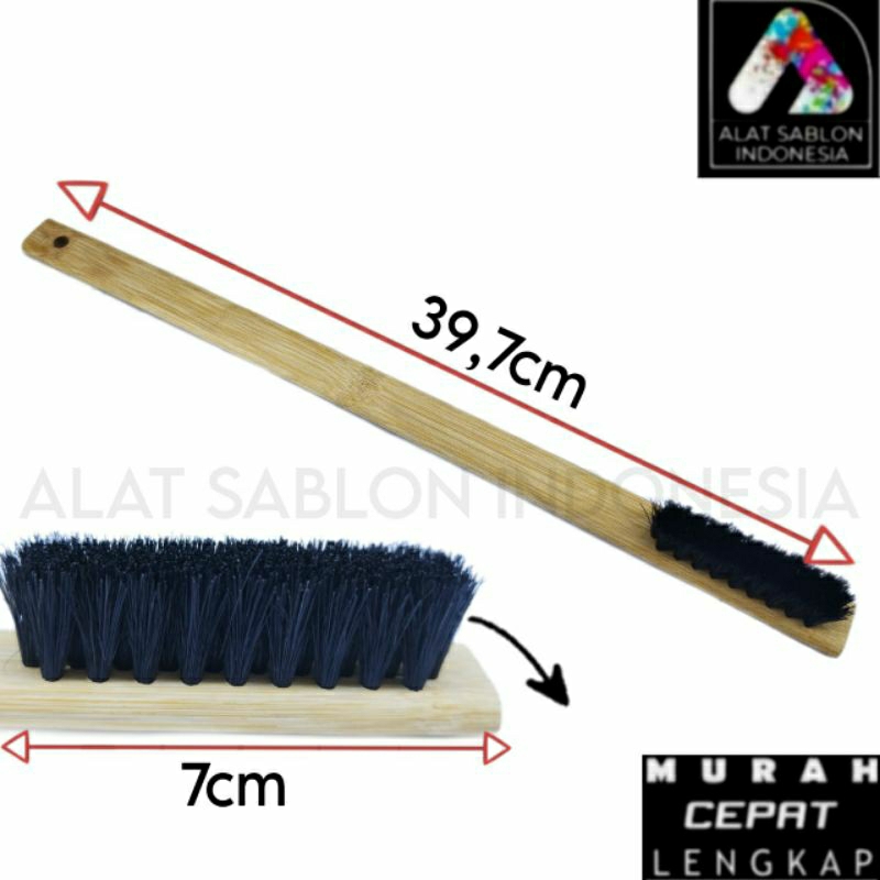 SIKAT HITAM PANJANG BAMBU BRUSH PEMBERSIH