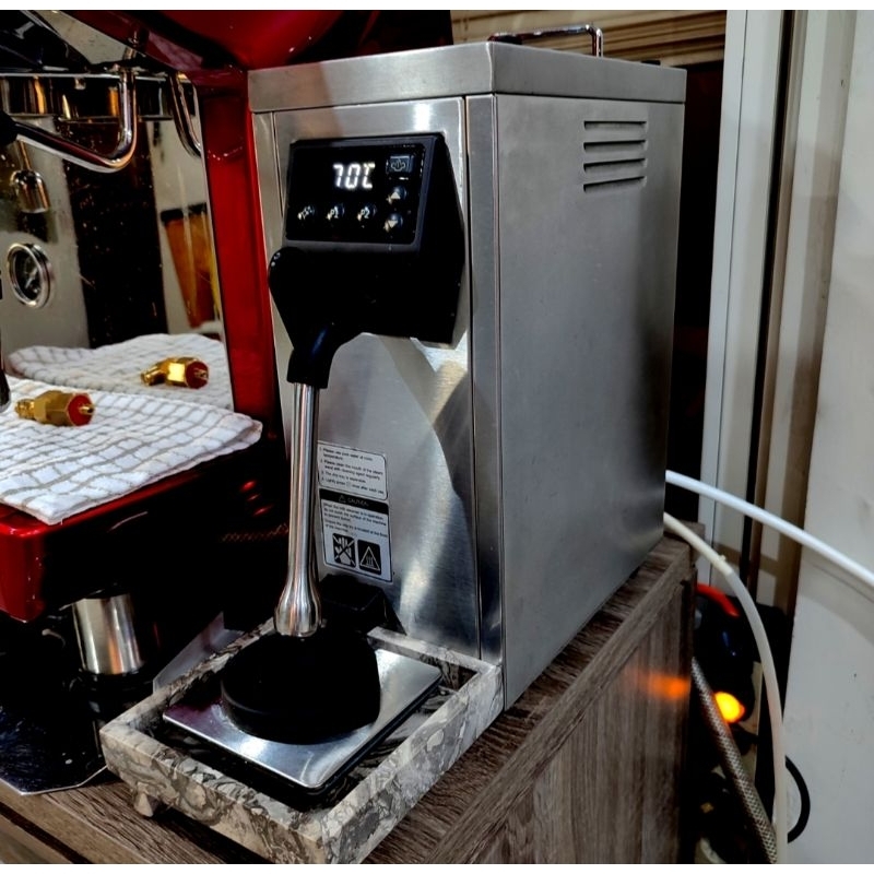 WELHOME STEAMER SUSU WPM MS 130 T, full modif buang over pressure ke galon penampungan.