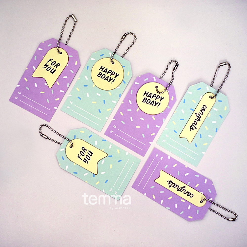 

Sprinkles Isi 6 - Premium Hang Tag Label Ucapan Kado Birthday For You