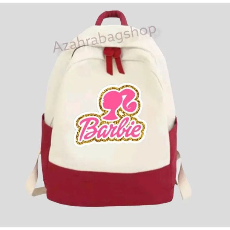 Tas ransel sekolah perempuan Barbie