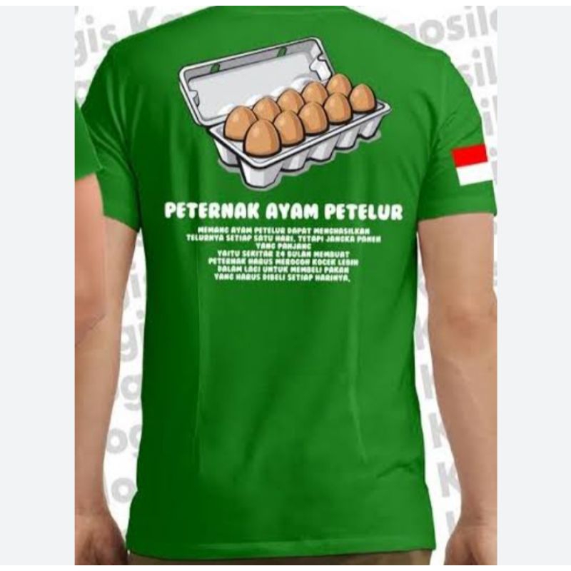 Kaos sablon Telur ayam 1kg