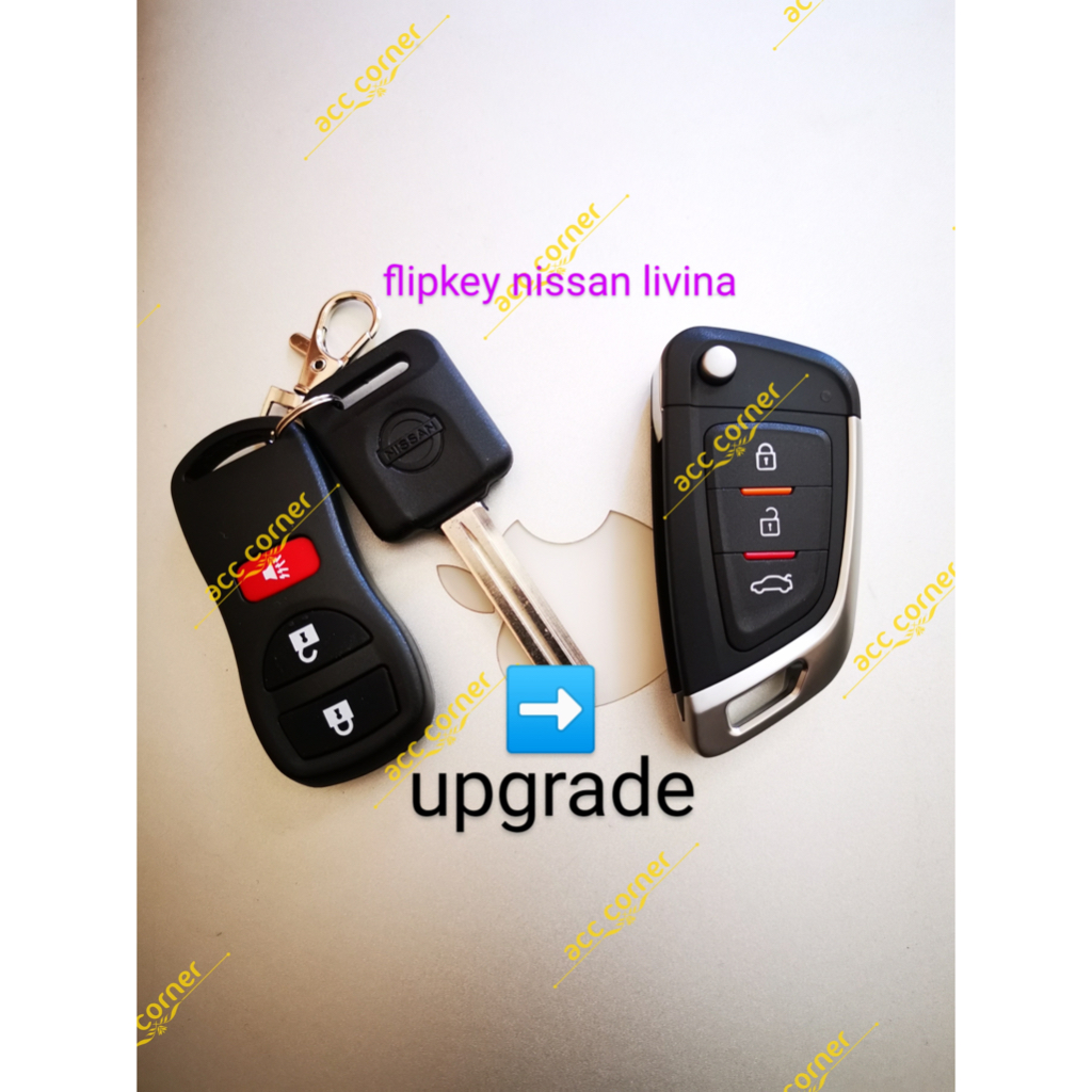 flipkey kunci remote nissan livina 433mhz kunci lipat nissan livina