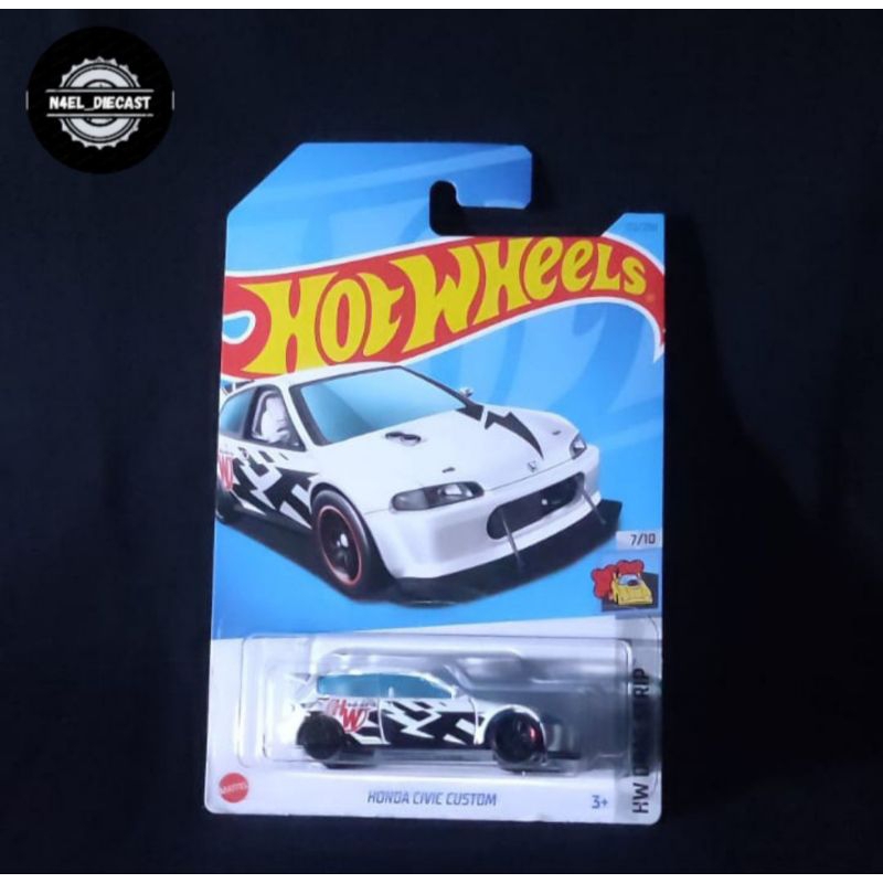 Hotwheels Honda Civic Custom EG Putih