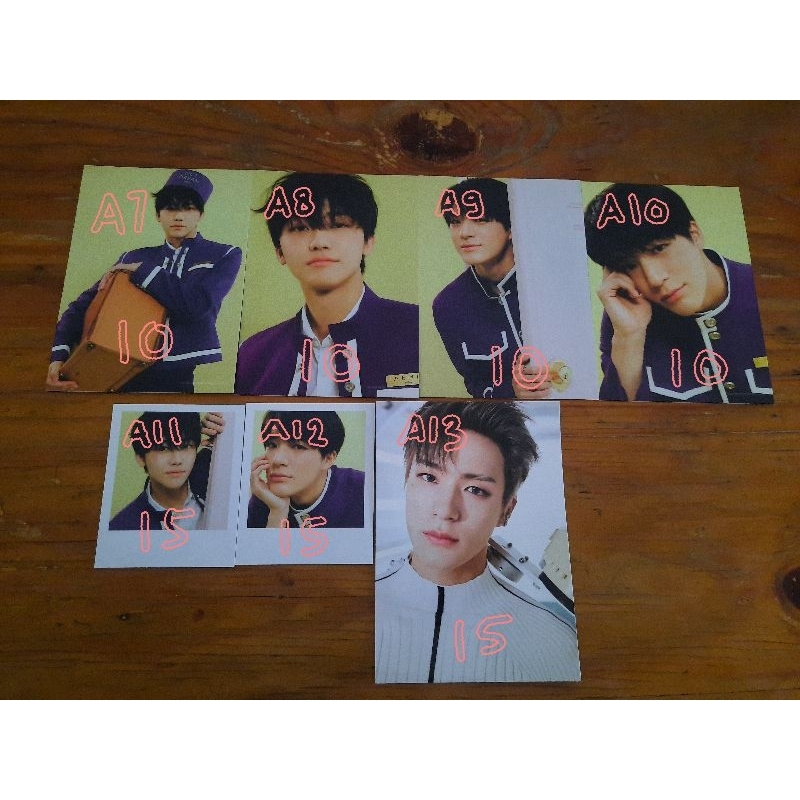 Postcard Polaroid A4 Ax6 SG22 Season Greetings 2022 NCT WAYV concept pilot hotel pizza JAEMIN JENO R