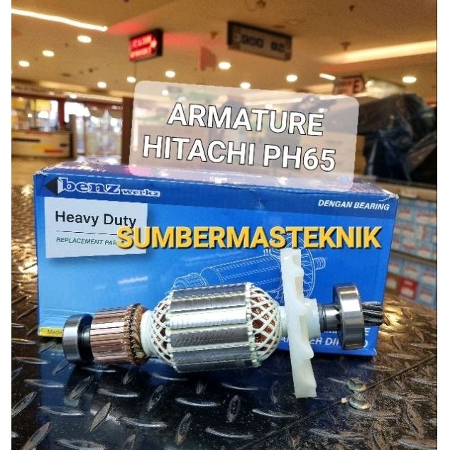 ARMATURE PH65 HITACHI ANGKER MESIN JACK HAMMER HITACHI PH 65 BENZ